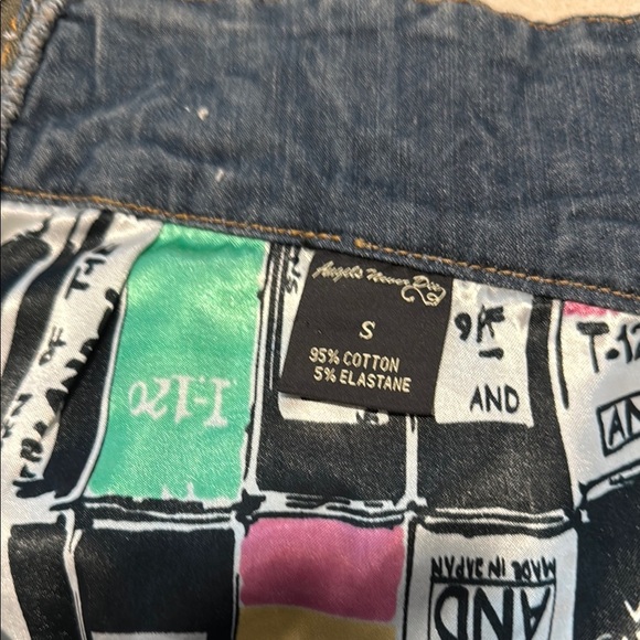 Dark Blue Denim Mini Skirt - Picture 6 of 10